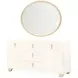 Fantosini Creamy Pearl 2 Door Sideboard with Wall Mirror