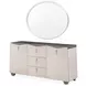 Fantosini Silver Mist Extendable Rectangular Dining Room Set