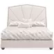Fantosini Silver Mist and Cappuccino Upholstered Panel Bedroom Set
