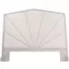 Fantosini Silver Mist and Cappuccino King Upholstered Panel Bed with USB Charging