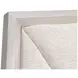 Fantosini Silver Mist and Cappuccino King Upholstered Panel Bed with USB Charging