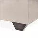 Fantosini Silver Mist and Cappuccino King Upholstered Panel Bed with USB Charging