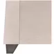 Fantosini Silver Mist and Cappuccino King Upholstered Panel Bed with USB Charging