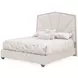 Fantosini Silver Mist and Cappuccino Upholstered Panel Bedroom Set