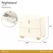 Fantosini Creamy Pearl 2 Drawer Nightstand