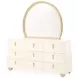 Fantosini Creamy Pearl 9 Drawer Dresser with Mirror