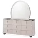 Fantosini Silver Mist Fan Platform Bedroom Set