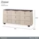 Fantosini Silver Mist 9 Drawer Dresser