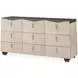 Fantosini Silver Mist Fan Platform Bedroom Set