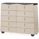 Fantosini Silver Mist Fan Platform Bedroom Set