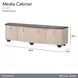 Fantosini Silver Mist 80" TV Stand