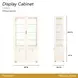 Fantosini Creamy Pearl 2 Door Display Cabinet