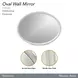 Fantosini Silver Oval Wall Mirror