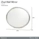 Fantosini Silver Oval Wall Mirror
