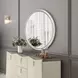 Fantosini Silver Oval Wall Mirror