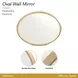 Fantosini Gold Oval Wall Mirror