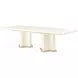La Terrazza Creamy Pearl 141" Extendable Rectangular Dining Table