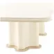 La Terrazza Creamy Pearl 141" Extendable Rectangular Dining Table