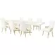 La Terrazza Creamy Pearl 141" Extendable Rectangular Dining Table