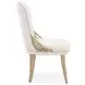 La Terrazza Creamy Pearl Upholstered Dining Side Chair Set of 2