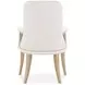 La Terrazza Creamy Pearl Upholstered Dining Arm Chair Set of 2