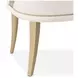 La Terrazza Creamy Pearl Upholstered Dining Arm Chair Set of 2