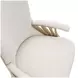La Terrazza Creamy Pearl Upholstered Dining Arm Chair Set of 2