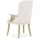 La Terrazza Creamy Pearl Upholstered Dining Arm Chair Set of 2