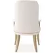 La Terrazza Creamy Pearl Upholstered Dining Arm Chair Set of 2