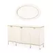 La Terrazza Creamy Pearl 4 Door Sideboard