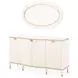 La Terrazza Creamy Pearl Round Dining Room Set
