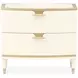 La Terrazza Creamy Pearl 2 Drawer Large Nightstand
