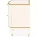 La Terrazza Creamy Pearl 2 Drawer Large Nightstand