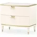 La Terrazza Creamy Pearl 2 Drawer Large Nightstand