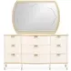 La Terrazza Creamy Pearl Upholstered Panel Bedroom Set