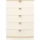 La Terrazza Creamy Pearl Upholstered Panel Bedroom Set