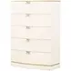 La Terrazza Creamy Pearl 5 Drawer Chest