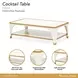 La Terrazza Creamy Pearl Rectangular Cocktail Table