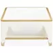 La Terrazza Creamy Pearl Rectangular Cocktail Table