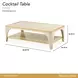 La Terrazza Silver Mist Rectangular Cocktail Table