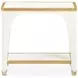 La Terrazza Creamy Pearl Rectangular End Table