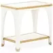 La Terrazza Creamy Pearl Rectangular End Table