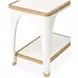 La Terrazza Creamy Pearl Rectangular End Table