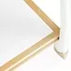La Terrazza Creamy Pearl Rectangular End Table