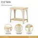 La Terrazza Silver Mist Rectangular End Table