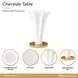 La Terrazza Creamy Pearl Octagonal Chairside Table