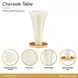La Terrazza Silver Mist Octagonal Chairside Table