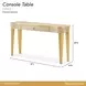 La Terrazza Silver Mist Rectangular Console Table