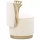 La Terrazza Creamy Pearl Upholstered Vanity Chair