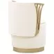 La Terrazza Creamy Pearl Upholstered Vanity Chair
